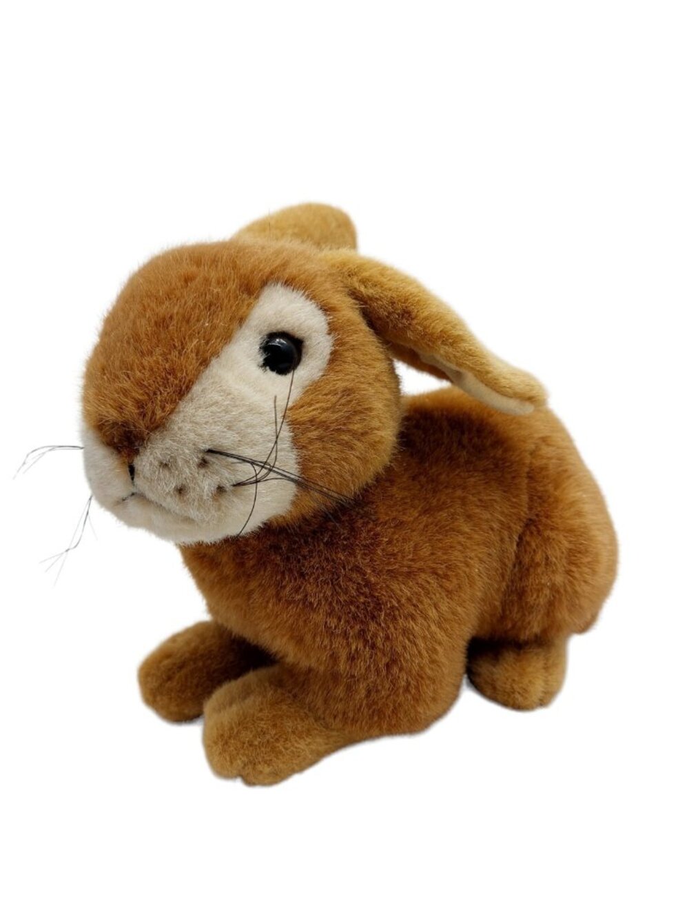 The Nature Company Realistic Rabbit Hare Stuffed Animal Plush 7" H Brown Easter